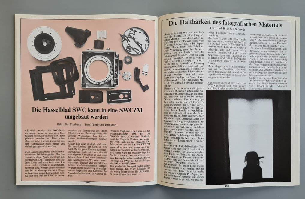 Hasselblad Magazines Year 1980 - 1983 Different episodes (German speaking) Cameră format mediu #4.3