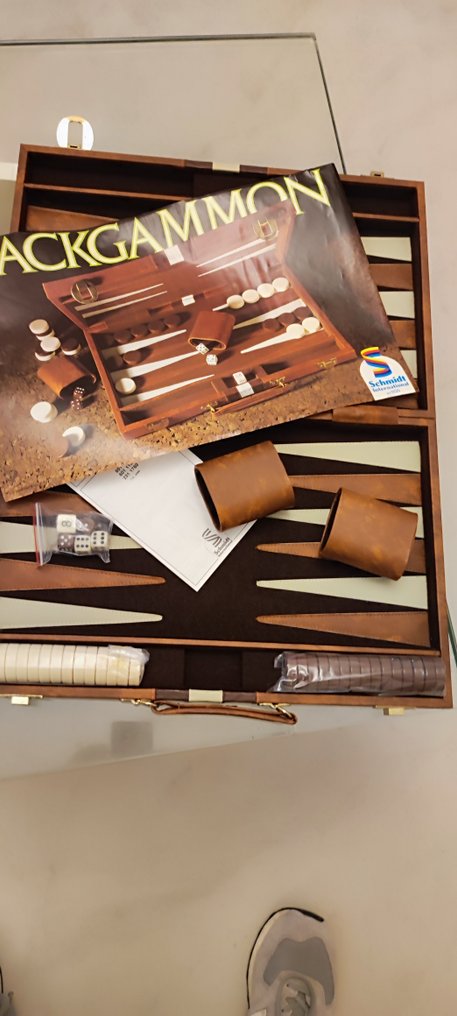 Brettspiel - Schmidt International - Backgammon n. 1137 - Kunstleder #1.0