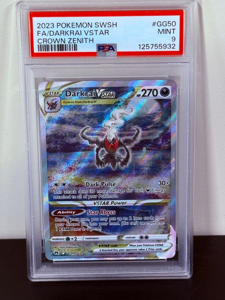 Pokémon - 1 Graded card - Darkrai Foil, Full art - PSA 9 - Various sets #1.0