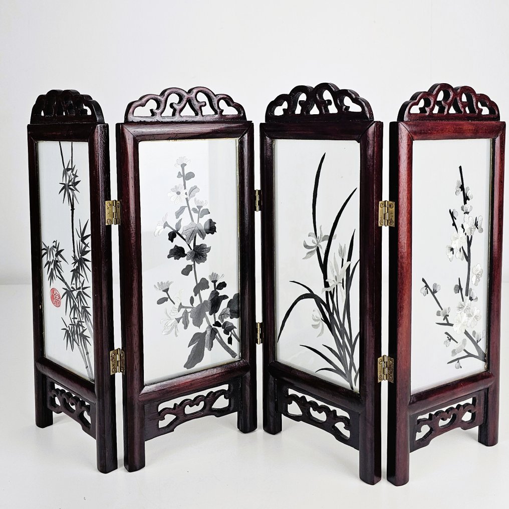 Panel - Silke, Glas, Trä #1.0