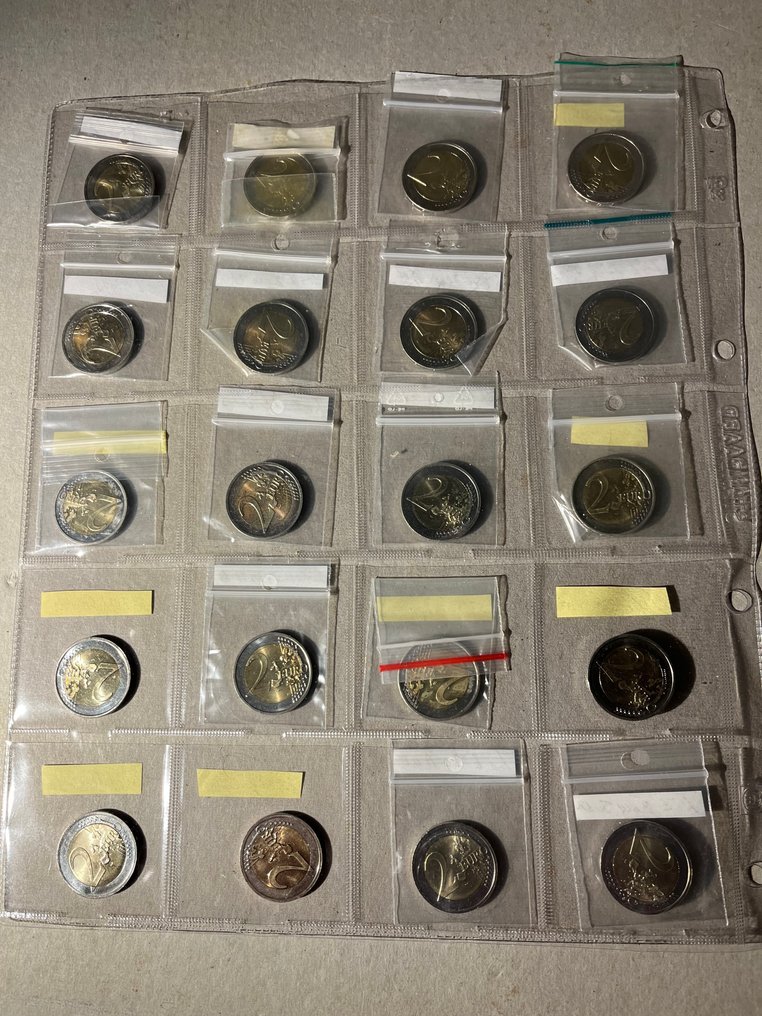 Europe. 2 Euro 2011/2021 (20 stuks) (No reserve price) #1.0