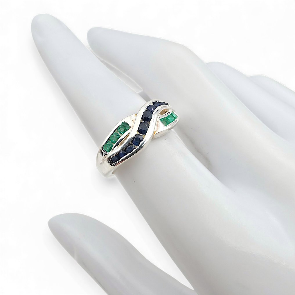 Senza prezzo di riserva - Anello Argento - Sapphire (Certificato) #4.3