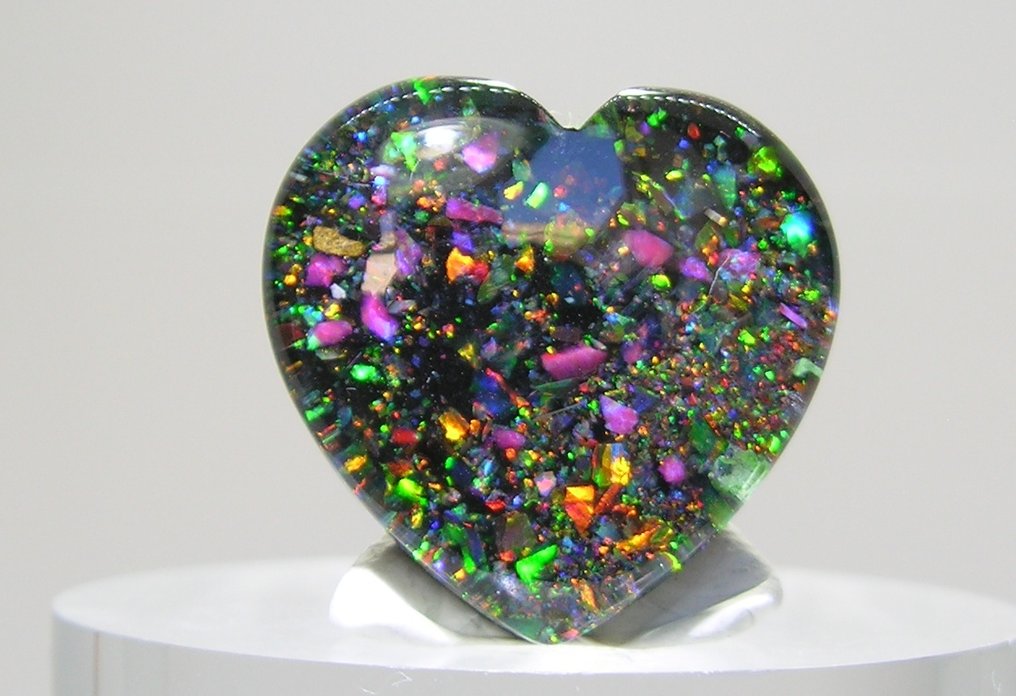 Opaali Cabochon (pyöreä) - Korkeus: 20.7 mm - Leveys: 20.2 mm- 3.9 g - (1) #1.0