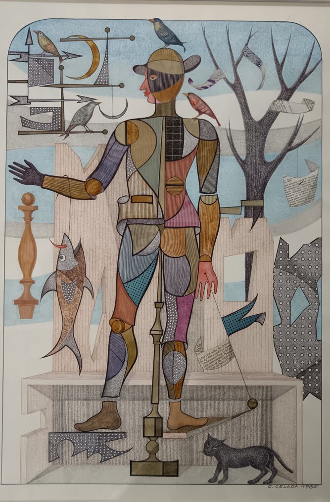 Gastone Celada (1912-2004) - Senza titolo - Scene diverse #3.2