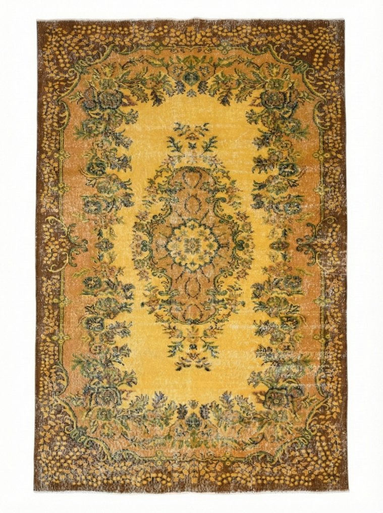 Κίτρινο 'Gold' κλασικό - Χαλί - 285 cm - 175 cm - με πιστοποιητικό #1.0