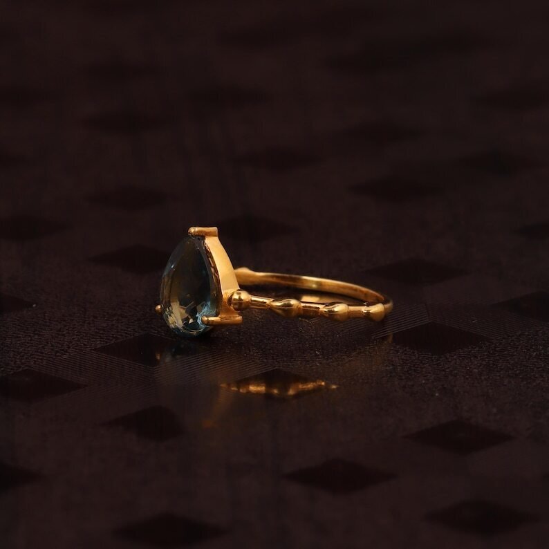 沒有保留價 - 訂婚戒指 銀 - 2.00ct. tw. 黃玉 - 复古黄玉戒指 #1.0