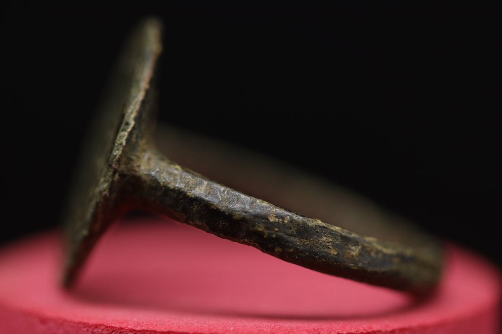 中世纪（哥特式） 青铜花饰 戒指 - 2.5 cm  (沒有保留價) #2.1