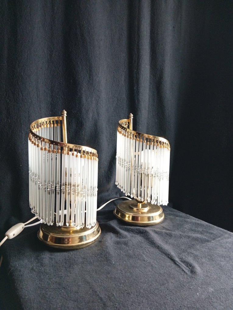 Desk lamp - Crystal, Brass - Italian lamp #3.2