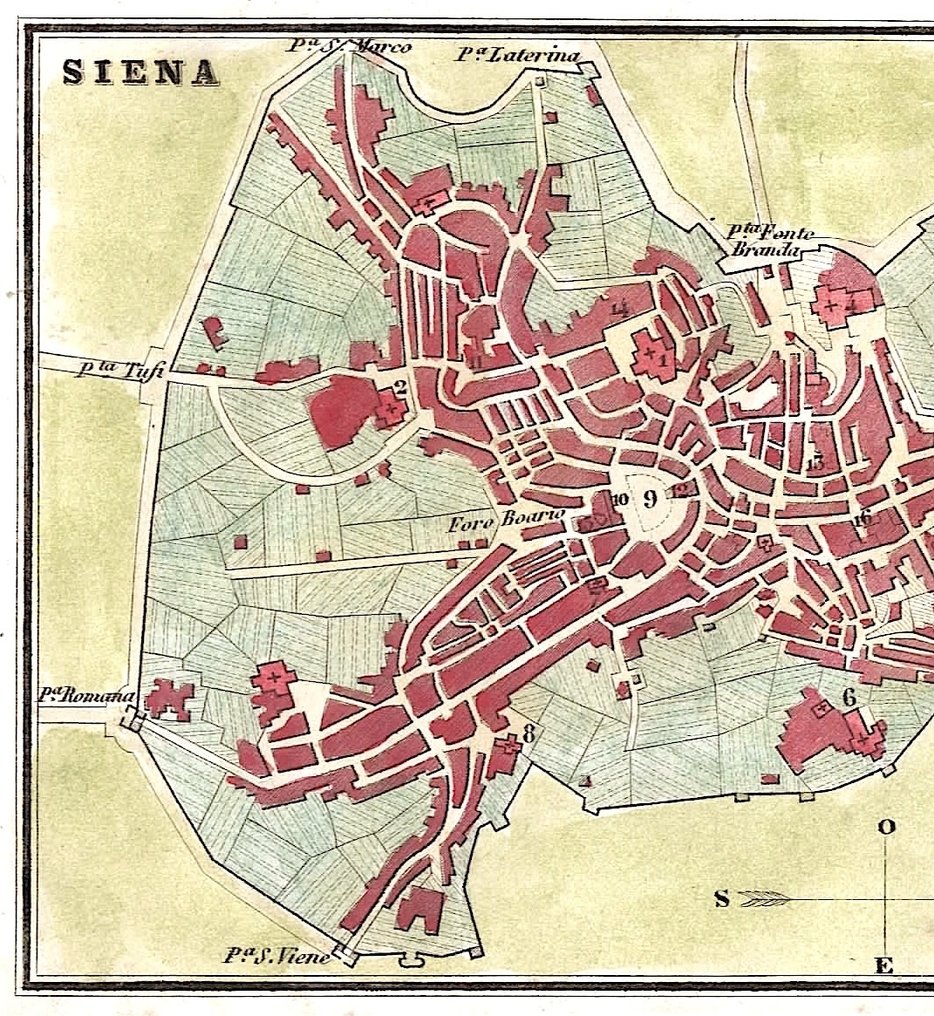 Italia - Siena; F. Artaria - Siena - 1845 #2.1