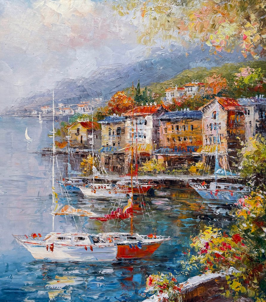 Christof Vevers (1962) - French Rivièra ~ Côte d'Azur ~ Juan les Pins - Terrasse vue sur Mer #2.1