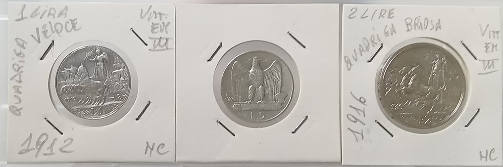 Olaszország, Királyság N. 300 Monete Regno d'Italia con N. 3 in Ag. e incluse Monete non Comuni - anni vari  (Nincs minimálár) #1.0