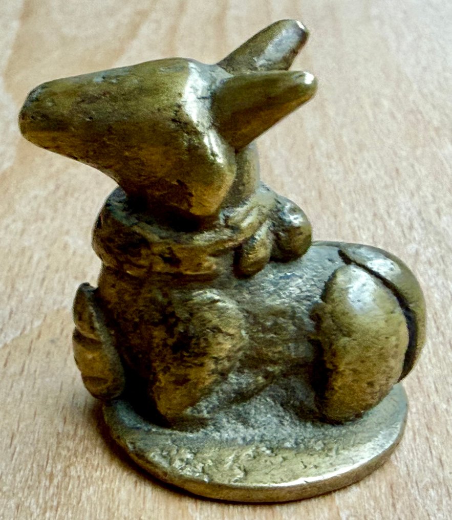 Figura del tempio Nandi in ottone indiano del secolo. - Ottone - India - XVIII-XIX secolo #1.0