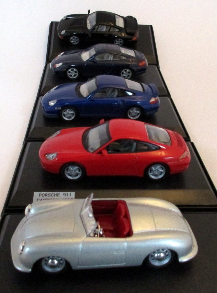Porsche 356/911 Turbo 993/911 Carrera 2/911 Turbo 2000/911 Carrera coupe 1997 - 1:43 - Model car  (5) - Div. - Limited #1.0