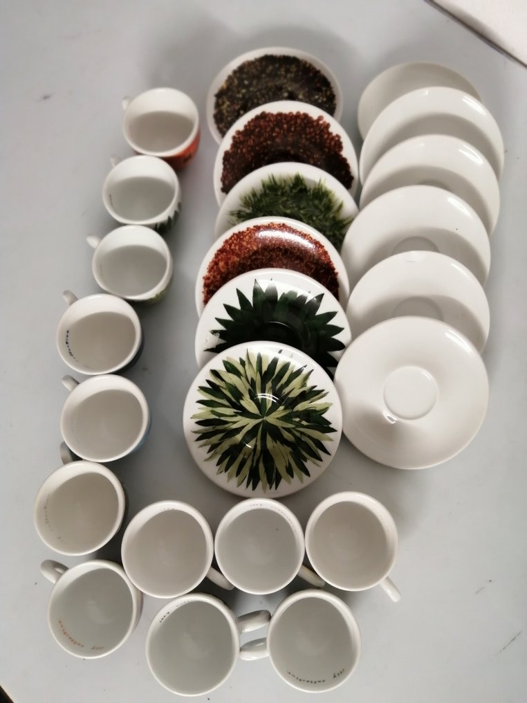 illy Art Collection - Tazzine Numerate - Matteo Thun - Coffee set for 6 - Porcelain #1.0
