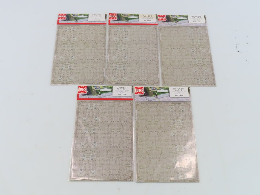 Busch H0 - 7418 - 模型火車建造工具 (15) - 15 x 装饰板 #3.2