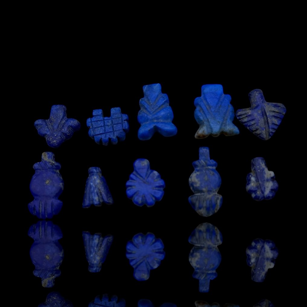 Αντίγραφο ενός Αρχαίου Αιγυπτίου. Πακέτο των 5 Lapis. Amulet (χωρίς τιμή ασφαλείας) #1.0