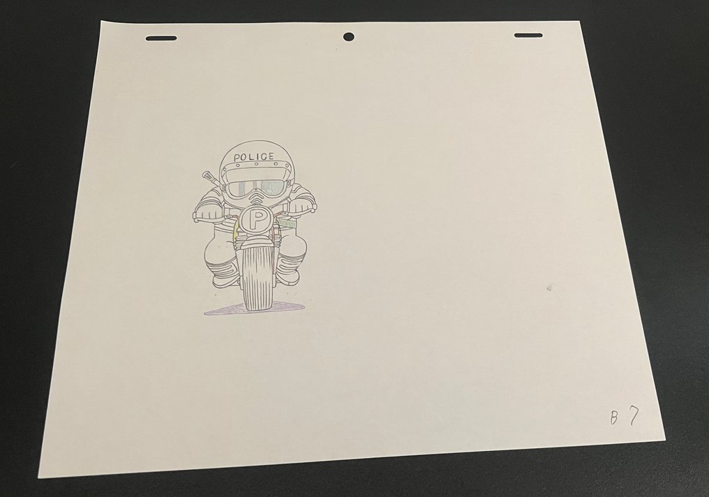Toei Animation - 1 Original drawing - Dr. Slump - POLICE - 1980 #1.0