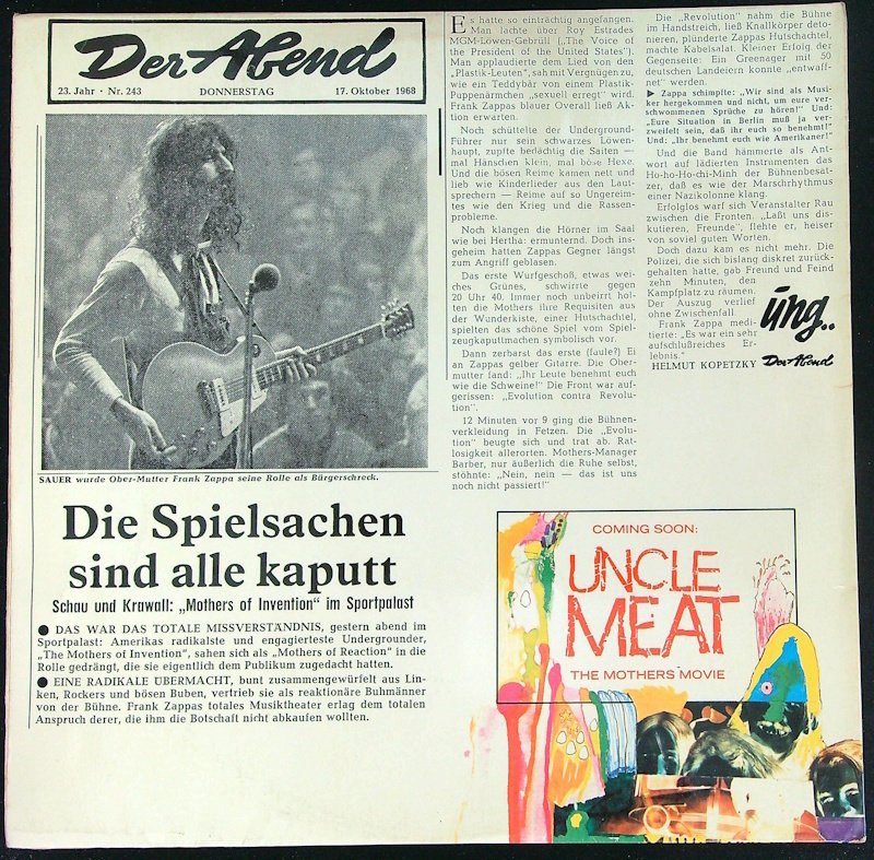 The Mothers of Invention - Multiple artists - Lot of 3x LP's + 1x 2LP-Set - Multiple titles - LP Albums (multiple items) - 1969 #2.1