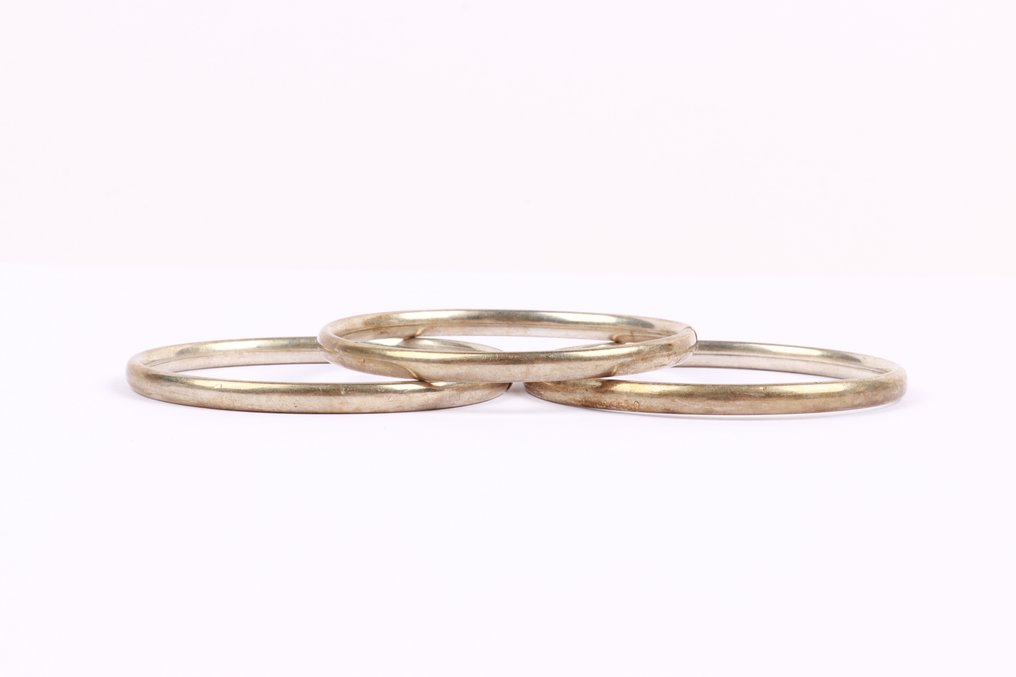 Senza prezzo di riserva - Braccialetto Argento - set di tre vintage #1.0