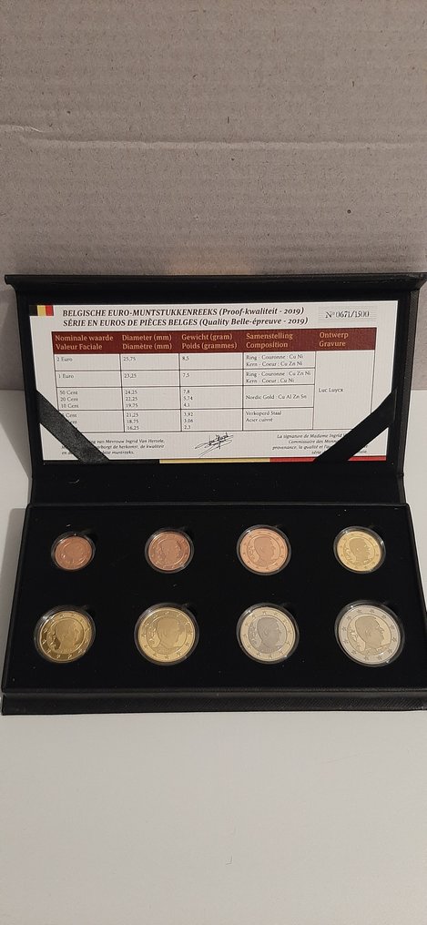 Belgium. Proof Set 2019  (No reserve price) #1.0