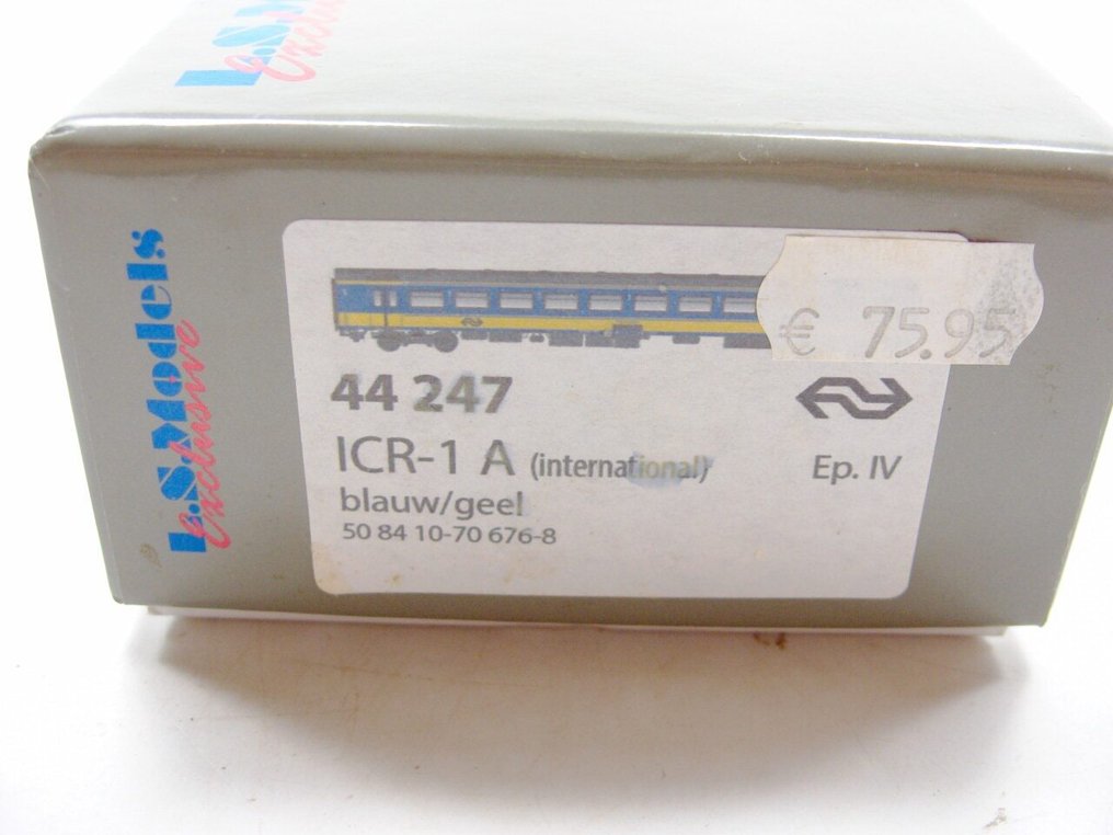LS Models Exclusive H0 - 44 247 - Επιβατικό τρένο μοντελισμού (1) - Personenewagon NS ICR-1 A - NS #3.2