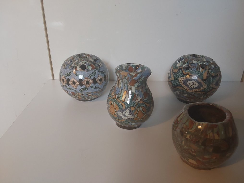 Gerbino Vallauris - Vase (4) - Ceramic #1.0