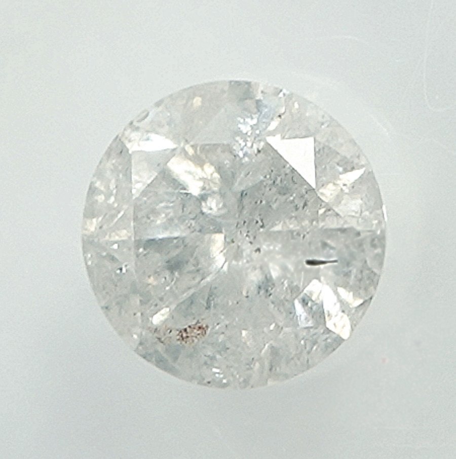 没有保留价 - 1 pcs 钻石  (天然)  - 0.50 ct - 圆形 - I3 - 安特卫普宝石报告（GRA） #2.1