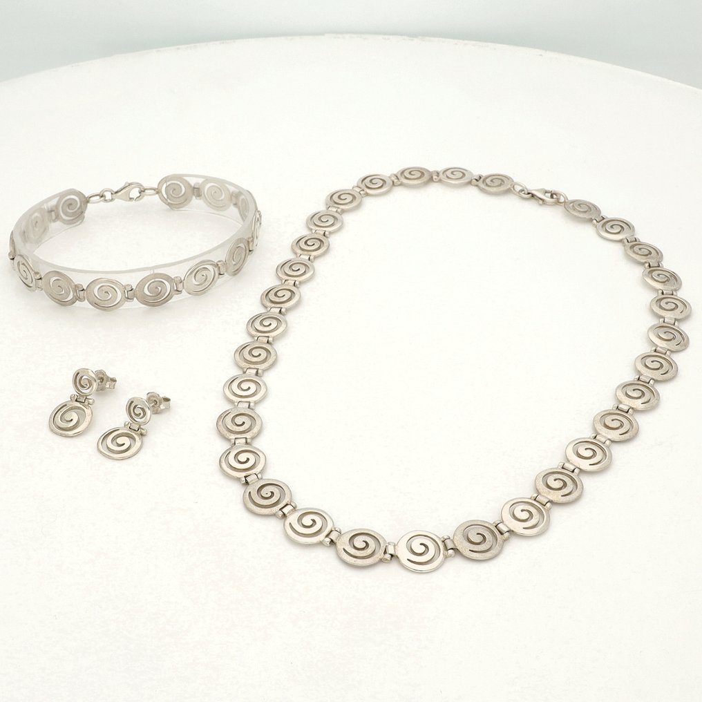 χωρίς τιμή ασφαλείας - Σετ κοσμημάτων 3 τεμαχίων Ασημί #1.0