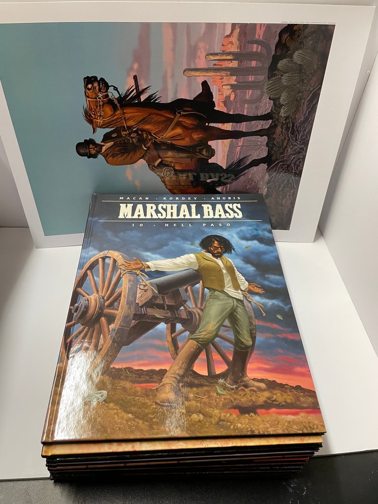 Marshal Bass 1 t/m 10 - Complete reeks HC + kunstdruk - 10 Album - First edition - 2018/2024 #1.0