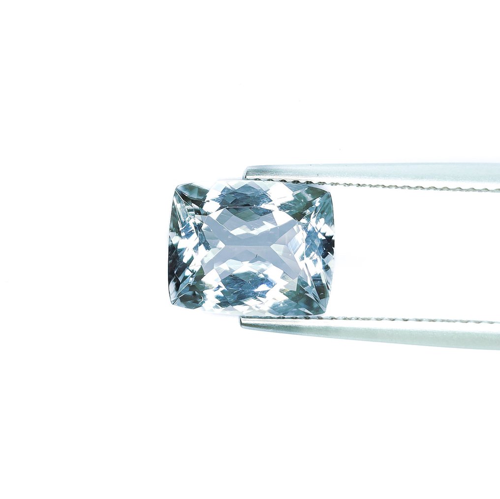 Fără preț de rezervă - 2 pcs  Albastru Aquamarine  - 7.24 ct - IGI (Institutul gemologic internațional) #4.3