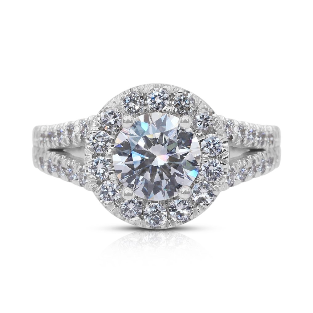 Δαχτυλίδι - 18 καράτια Λευκός χρυσός -  1.66ct. tw. Διαμάντι (Φυσικό) - Διαμάντι #1.0