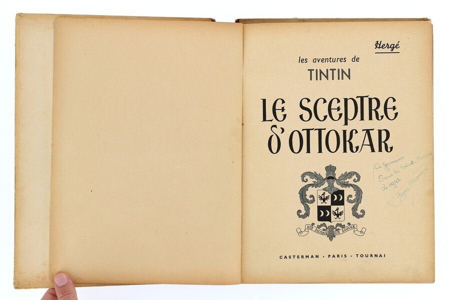 Tintin T8 - Le sceptre d'Ottokar (A17) -  N&B - C - 1 Album (doppel restauriert) - Neuauflage - 1941 #4.3