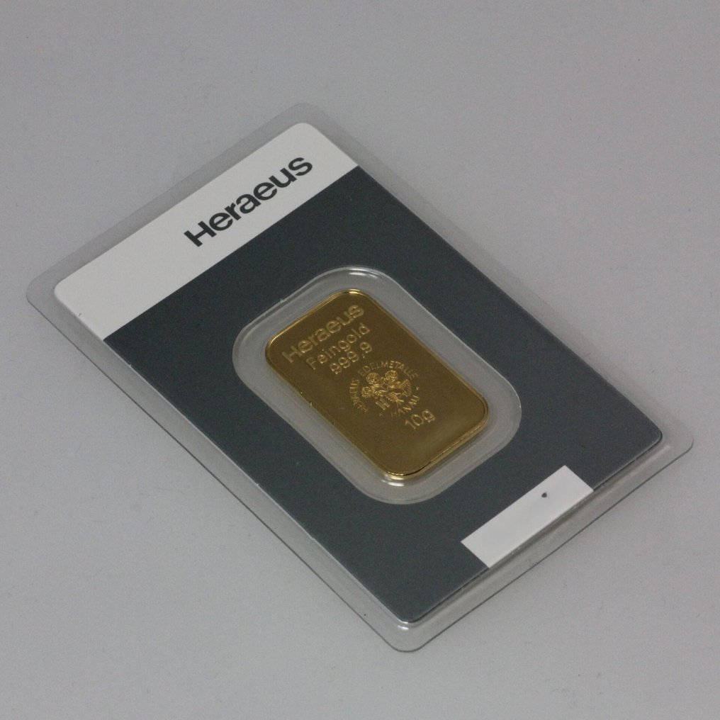 10 grams - Gold .999 - Heraeus - Sealed & with certificate #2.1