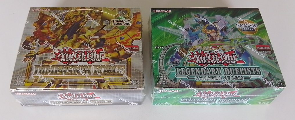 Konami - 2 Booster box - Yu-Gi-Oh! - Dimension force & Legendary duelists Synchro storm booster box #1.0