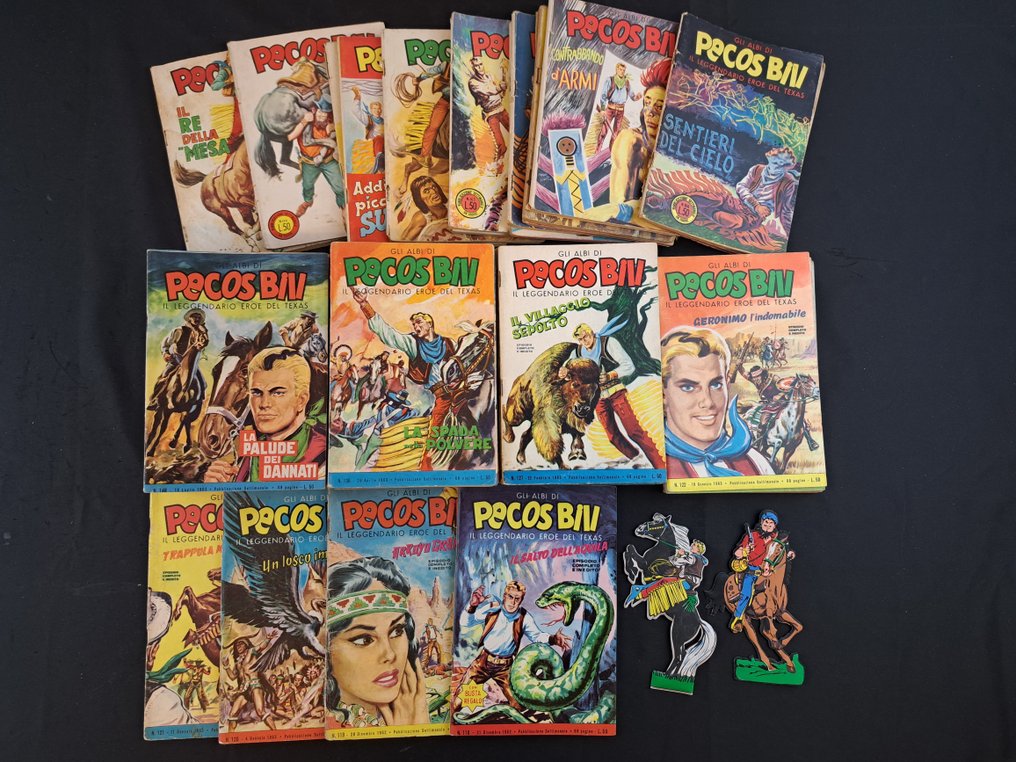 Gli Albi di Pecos Bill Fasani Completa e Figurine Sagomate SEPIM - 54 Comic - First edition #1.0