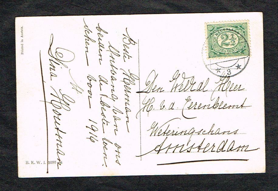 AK Mela Köehler - Βιέννη - Καλή Χρονιά - Ταχυδρομική κάρτα που έχει κυκλοφορήσει - Καρτ-ποστάλ (1) - 1900-1900 #1.0