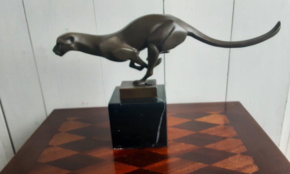 Posąg, Onbekend - 7 cm - brąz marmur #1.0