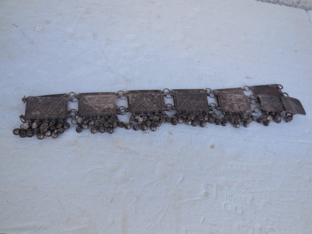 腰带 - 银，带有雕刻装饰 - 奥斯曼帝国 - 20世纪初 #1.0