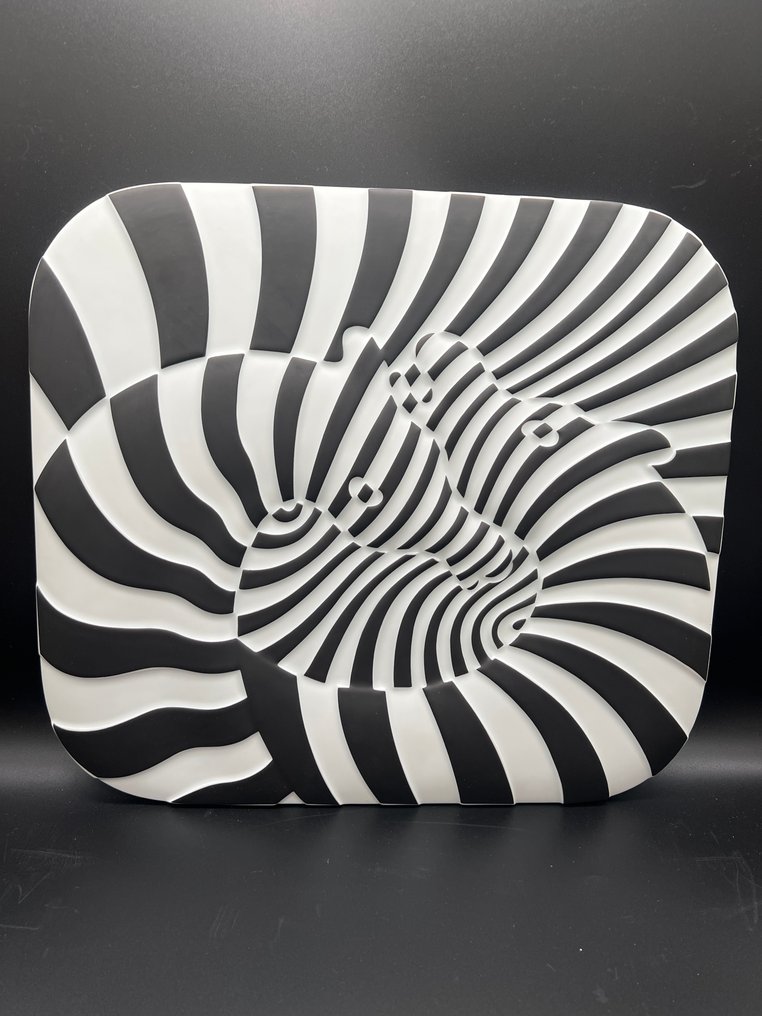 Rosenthal - Victor Vasarely - 盘子 - 瓷 - 年度总结 1977 #1.0