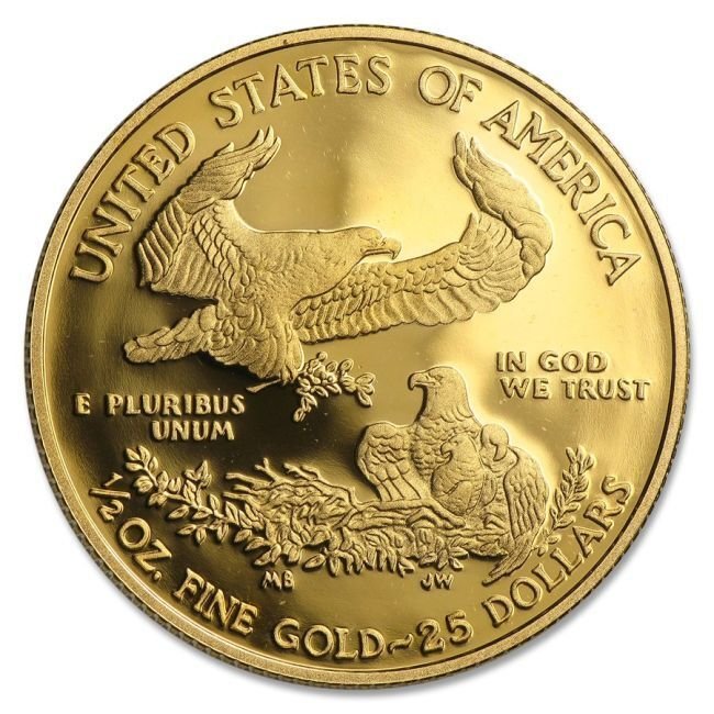 Statele Unite. 2010 1/2 oz $25 USD American Proof Gold Eagle (In Capsule) #1.0