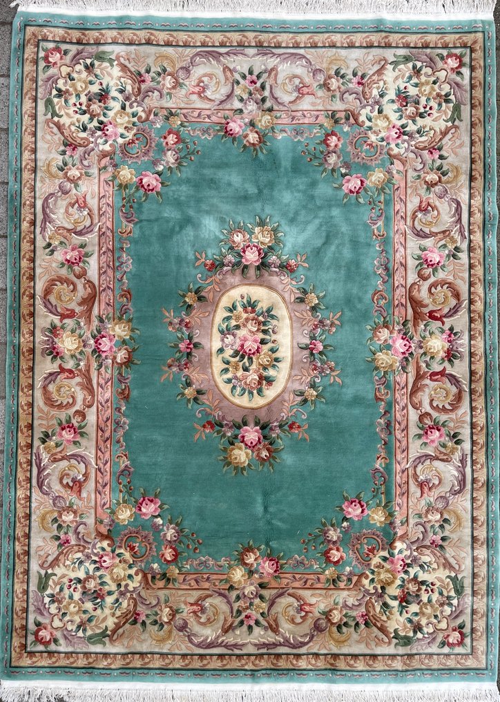 中国北京手工羊毛地毯 - 手工编织 - 羊毛 - 地毯 - 高品质地毯 - 高毛绒地毯 - 地毯 - 376 cm - 274 cm #2.1