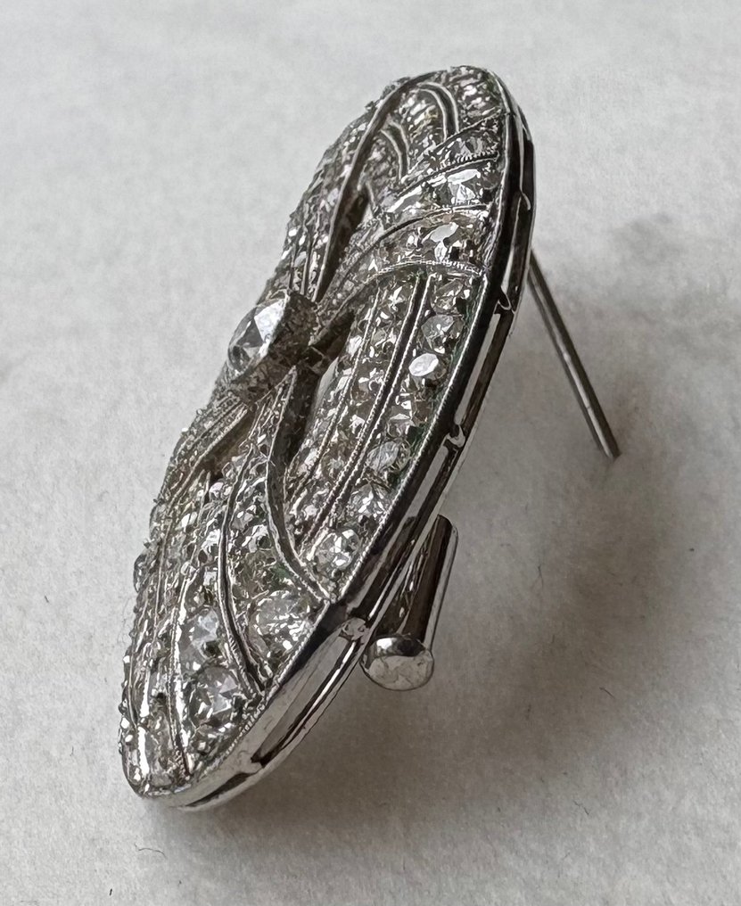 珠宝别针 白金 钻石 (天然)  - 钻石 #2.1