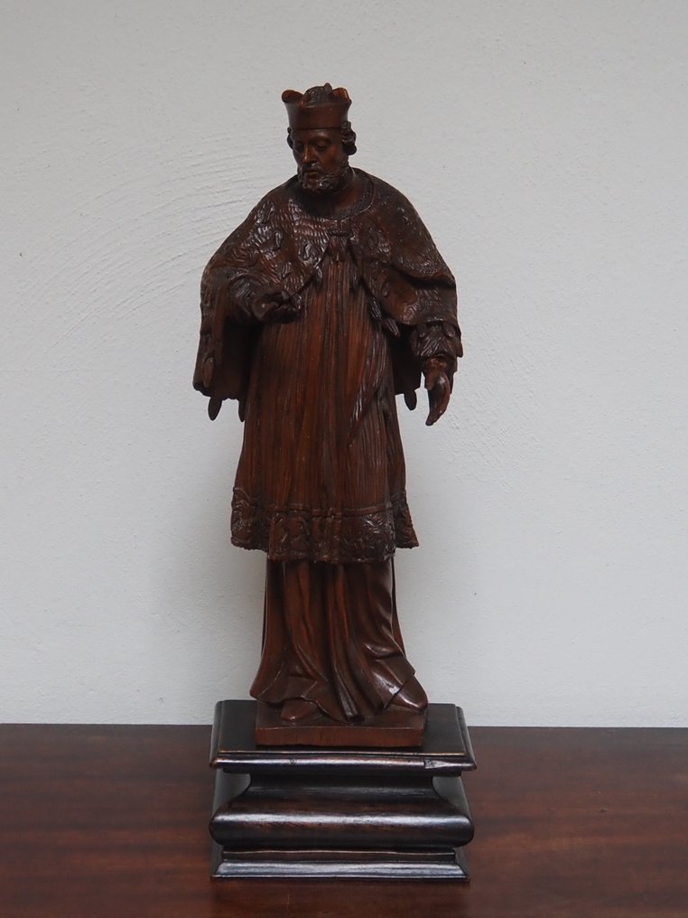 Szobor, Saint Nepomuk - 32 cm - Fa #2.1