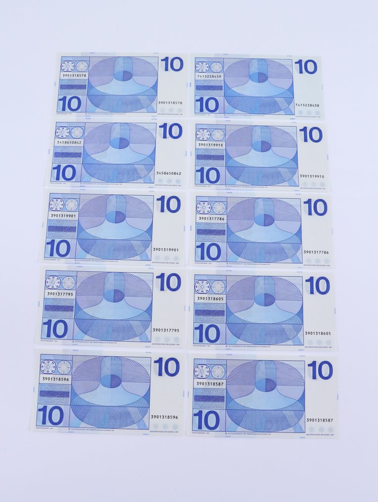 Ολλανδία. - 10 x 10 Gulden - 1968 Frans Hals - Pick 91 (χωρίς τιμή ασφαλείας) #2.1