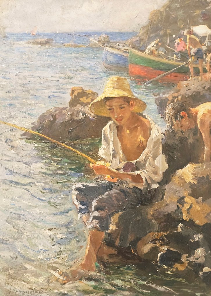 Gaetano Spagnolo (1882-1964) - Pescatorelli #1.0