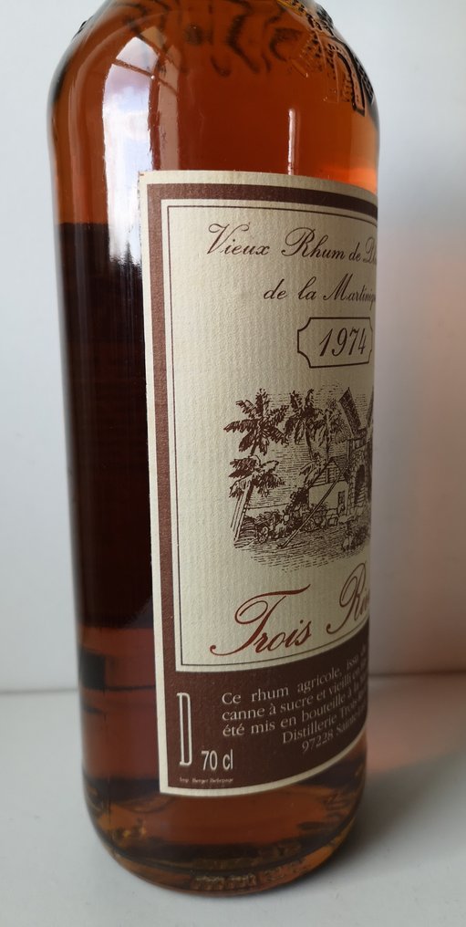 Trois Rivières 1974 - Vieux Rhum de Plantation millésime   - b. 1991  - 70 cl #3.2