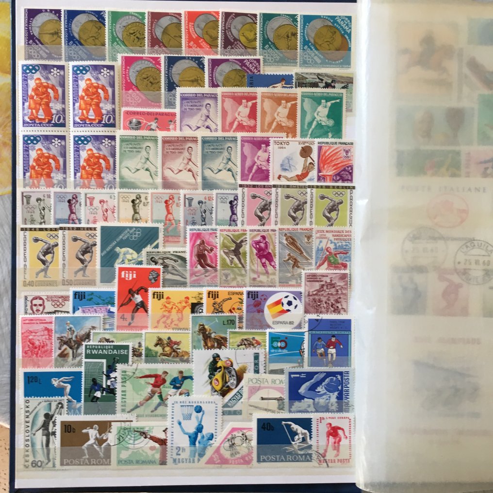 世界  - 全球邮票收藏，新的和二手的，体育主题 #3.2