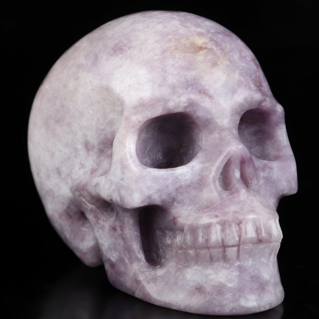 Teschio di Lepidolite da 296 g – La dolce custode 7,6 x 5,0 x 5,7 cm Teschio- 296 g #3.2