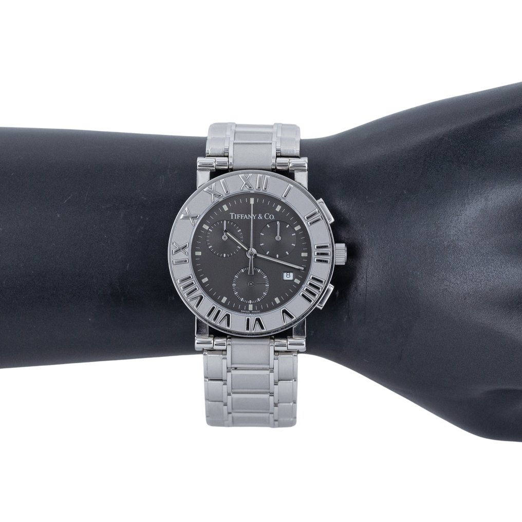 Tiffany & Co. - Atlas Chronograph - 沒有保留價 - Z0002.32.10A11A00A - 中性 - 1990-1999 #1.0
