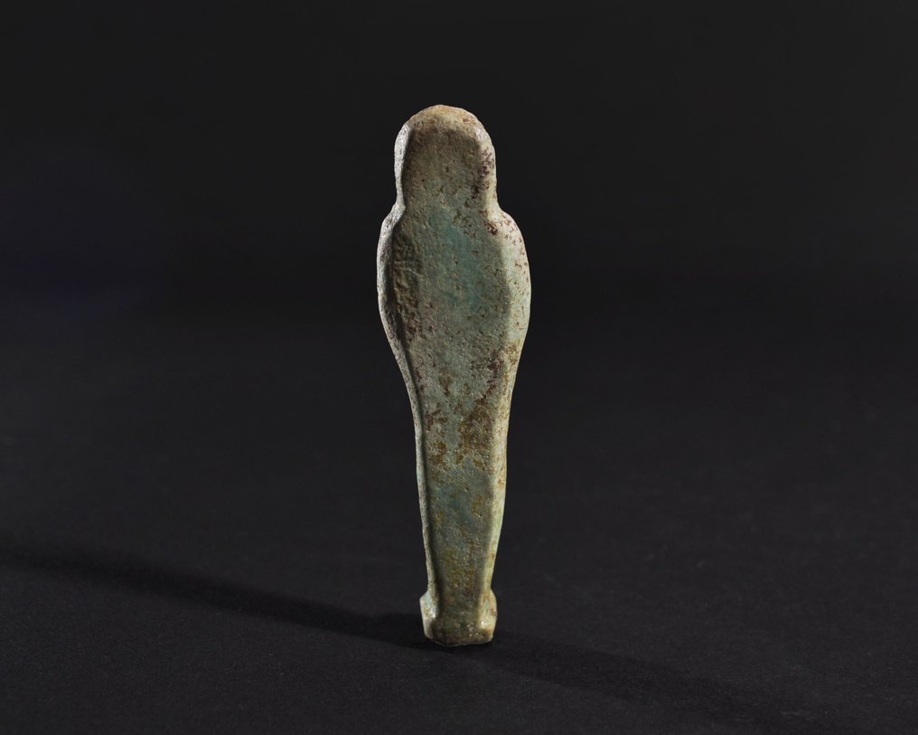 Αρχαία Αίγυπτος, τελευταία εποχή Faience Shabti - 8.8 cm #3.2